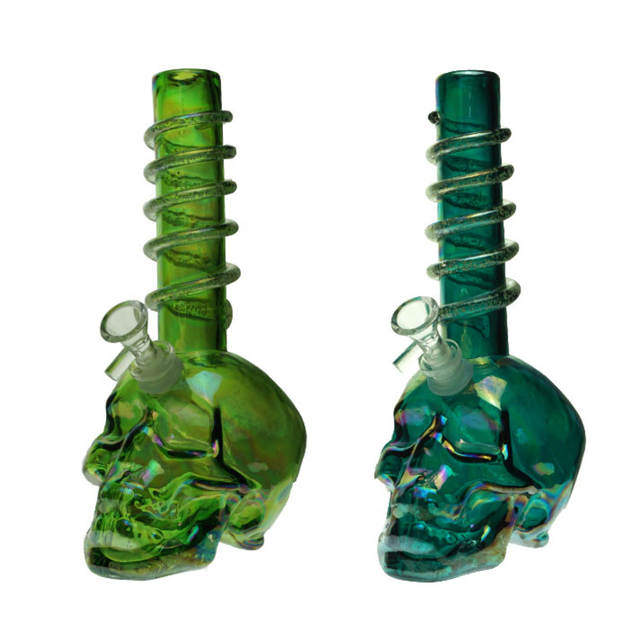Skull Beaker Bong 10”