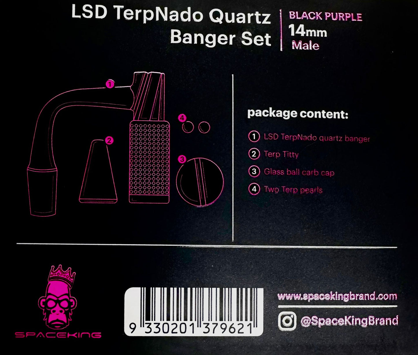 Space King LSD Terpnado Quartz Banger Set