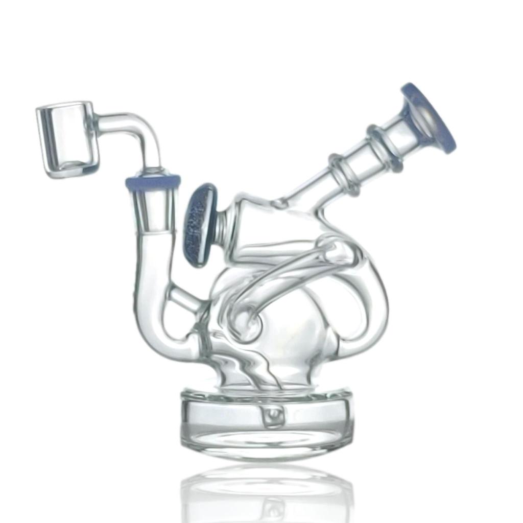 Glass Dab Rig Light Blue | Light Blue Glass Dab Rig | SmokeYosh