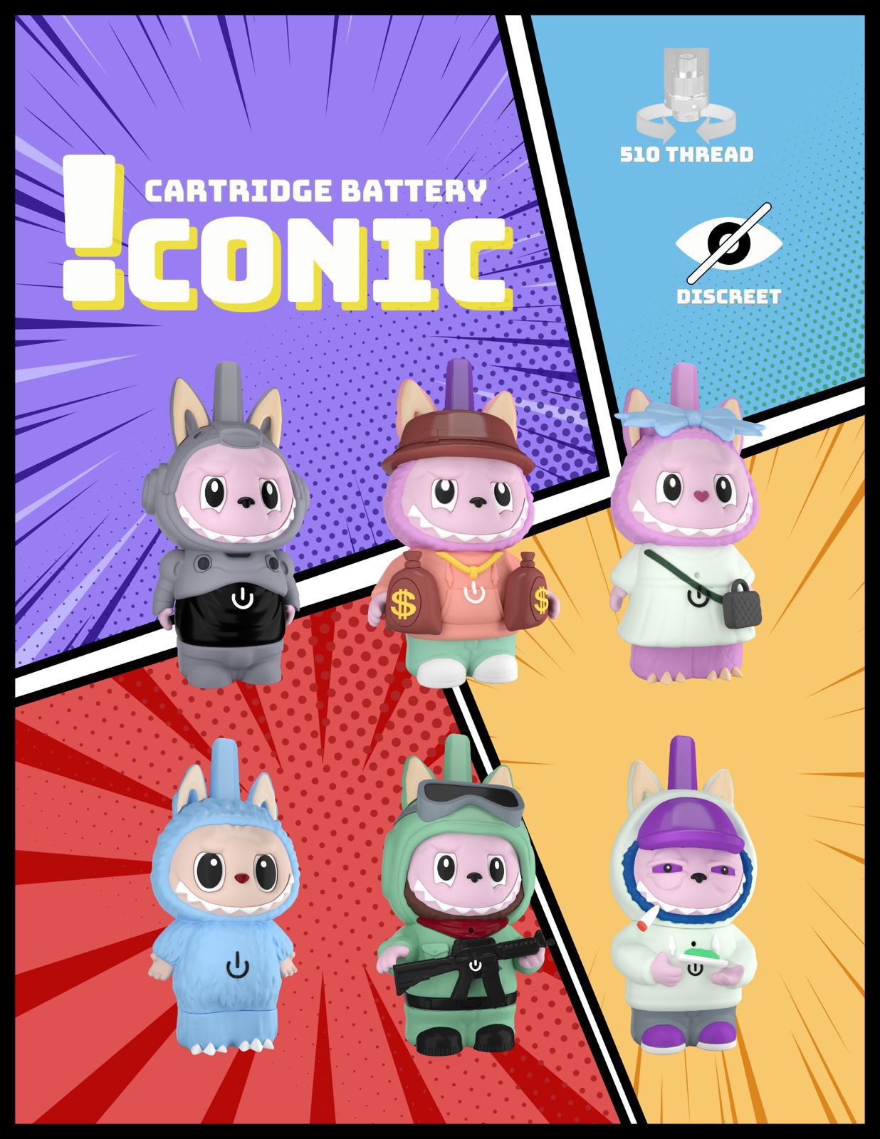 Iconic Labubu Batteries