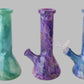 Jade Stone Texture Glass Water Pipe Beaker (8")