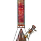 MK Glass Electroplated Engraved Pyramid Art Beaker