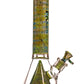 MK Glass Electroplated Engraved Pyramid Art Beaker