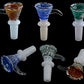 White Base Colored Glass Bowl