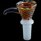 White Base Colored Glass Bowl