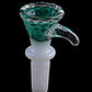 White Base Colored Glass Bowl
