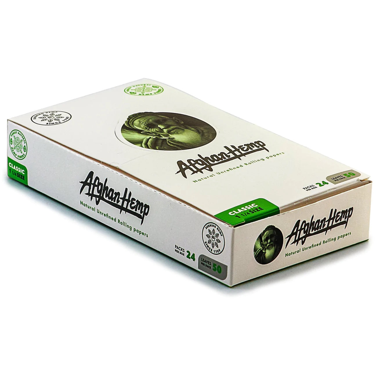 Afghan Hemp Rolling Papers 1 1/4 (24 Pks)