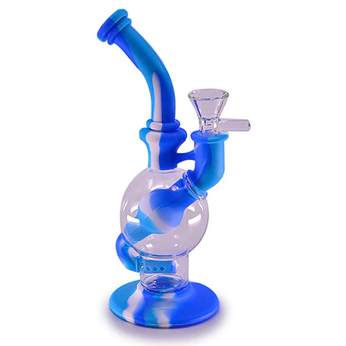 Silicone bubble water pipe